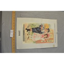 Vintage 1999 Gramophone Tins Advertising Calender