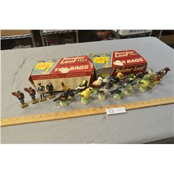 16 Vintage Tender Leaf Tea Bird Ornaments and Misc.