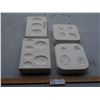 Image 1 : 4 Simple Ceramic Molds #601A, #556A