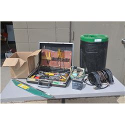 Cement Mixer, Tools (in case), Multi-tool, Soldering Iron, and More