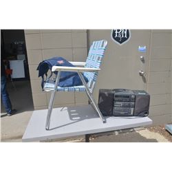 Folding Lawn Chair, Magnavox Juke Box
