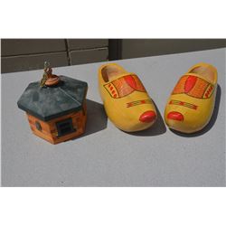 Wooden Shoes and Bird House
