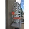Image 2 : Metal Shelf (58"h x 30"w x 12"D) and Chair