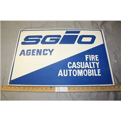 Wooden SGIO Agency Sign 24" W by 16" T