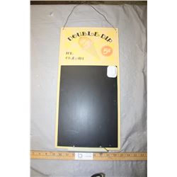 Double Dip Ice Cream Magnetic Metal Sign 10" W by 19.75" T