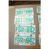 Image 2 : Lot of 13 License Plates (3 Pairs)
