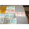 Image 4 : Lot of 13 License Plates (1 Pair)