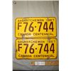 Image 1 : Pair of 1967 License Plates