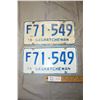 Image 1 : Pair of 1976 License Plates