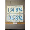 Image 1 : Pair of 1972 License Plates