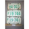 Image 1 : 3 License Plates (2 1964, 1 1966)