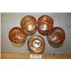 Image 2 : 5 Carnival Glass Cups