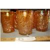 Image 3 : 5 Carnival Glass Cups