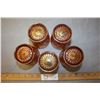 Image 4 : 5 Carnival Glass Cups