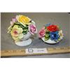 Image 1 : 2X THE MONEY - Small Porcelain Flower Displays