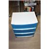 Image 1 : Rolling 3 Drawer Storage Container 15" D by 22" W by 25.25" T