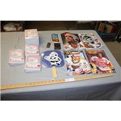 Hockey Magazines, Trading Cards Fan and Recipes Booklets