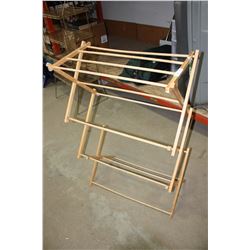 Wooden Folding Rack 27" W by 14" D by 43" T
