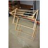 Image 1 : Wooden Folding Rack 27" W by 14" D by 43" T