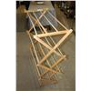Image 2 : Wooden Folding Rack 27" W by 14" D by 43" T