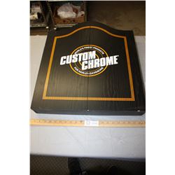 Custom Chrome for Harley Davidson Dart Board and Darts
