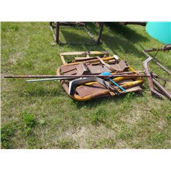 Whole Pallet of Calf Pullers, Headgate, Etc