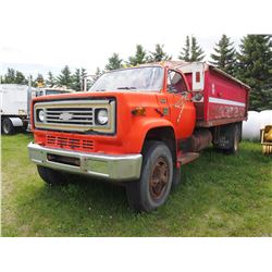 1976 Chevy C65 Cheyenne 3T Grain Truck with 16ft Box & Hoist with Roll Tarp