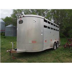 2008 Bumper Hitch Trailer W-W Aluminum Tandem Axle -18ft including hitch