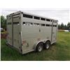 Image 3 : 2008 Bumper Hitch Trailer W-W Aluminum Tandem Axle -18ft including hitch