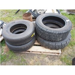 2 9.5L-15SL Tires, 1 9.00 R16 Tire, 1 275/55R20 Tire