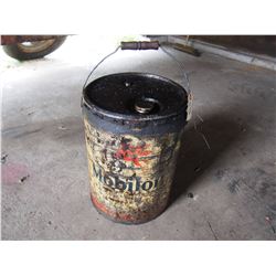 MobilOil Oil Pail