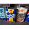 Image 3 : MobilOil, Jack Oil, Atlas, Tumbler, Etc Oil Tins (total of 6)