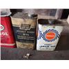 Image 3 : 4 Vintage Oil Tins