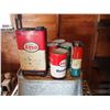 Image 5 : White Rose Outboard Motor Tin, 5 Esso Tins