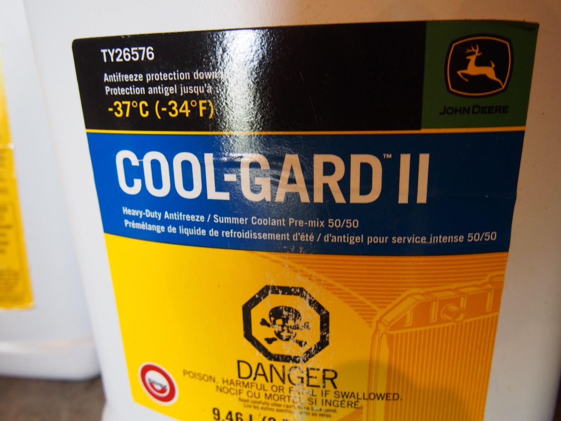 2 TIMES THE MONEY John Deere CoolGard 11 Antifreeze Bodnarus