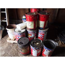 Various Oil Pails (approx 18): Esso, Texas Refinery Corp