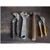Image 1 : Crescent, Hammer, Adjustable Pliers (4)