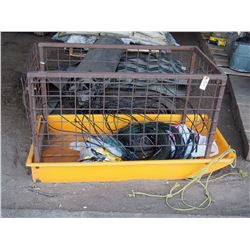 Calf Sleigh with Electric Fence Insulators