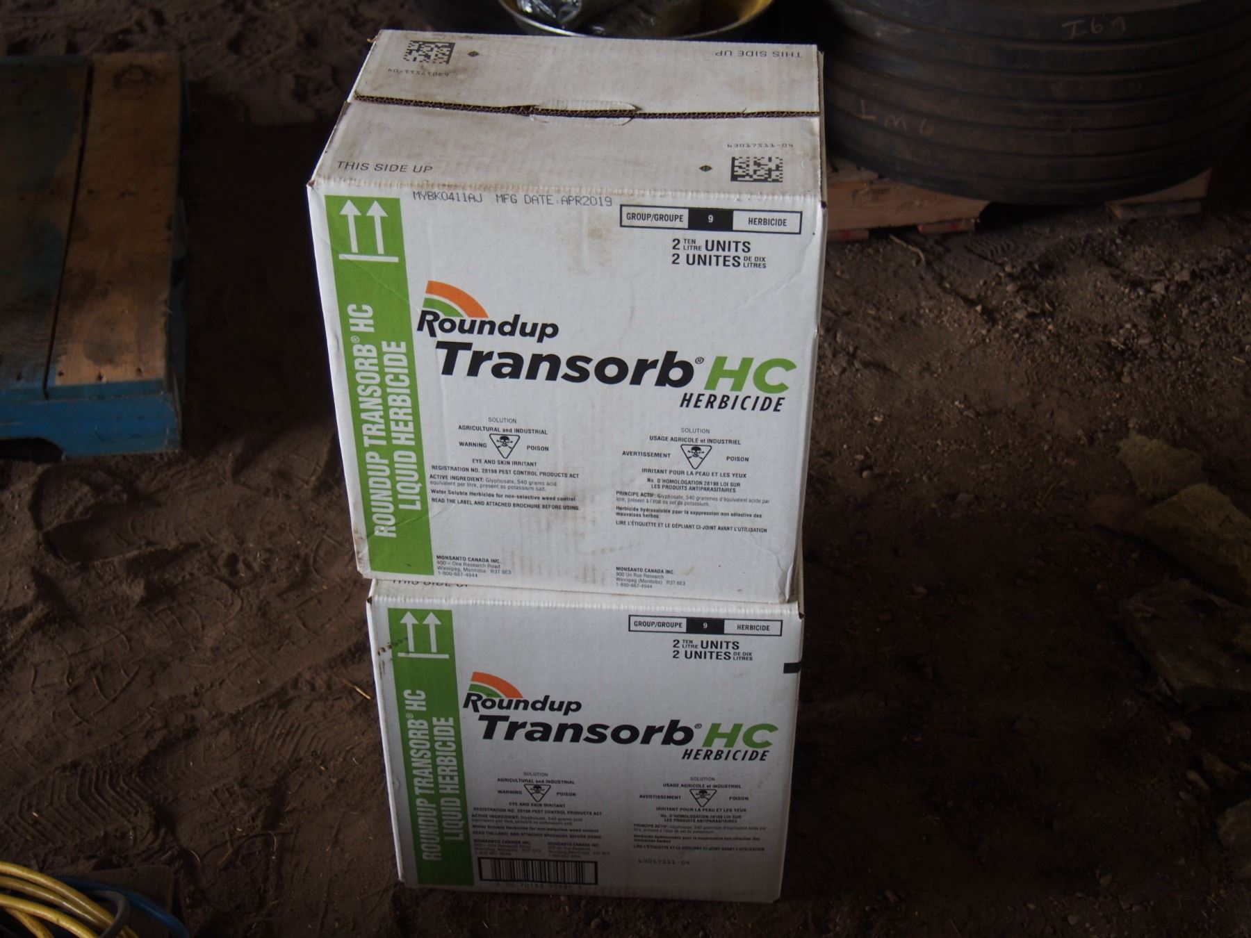 Round Up Transorb HC Herbicide -5 Full, 1 Partial - Bodnarus Auctioneering