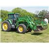 Image 3 : 2000 John Deere 7410 Tractor  FWA & FEL  w/ Two Buckets & Grapple