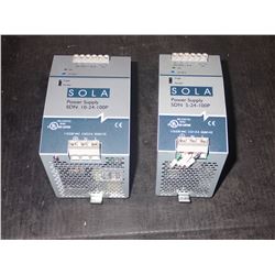 Lot of (2) Sola Power Supplies