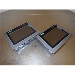 (2) SIEMENS 1P 6AV2 124-0GC01-0AX0 TP700 COMFORT HMI