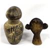Image 3 : Pair of African & Mayan Carved Stone Figures