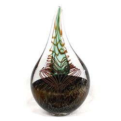 Vintage Polish Art Glass Sculpture, A. Tabiouski