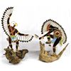 Image 1 : 2 Hand Crafted Stained Glass Kachinas