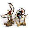 Image 2 : 2 Hand Crafted Stained Glass Kachinas