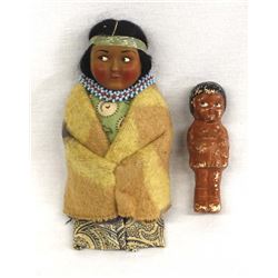 2 Vintage Skookum Dolls