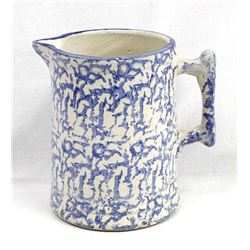 Vintage Spongeware Crock Pitcher