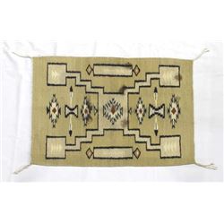 Navajo Storm Pattern Wool Textile Rug