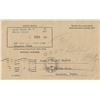Image 1 : Howard Hughes personal Selective Service card and handwritten card of vital information.